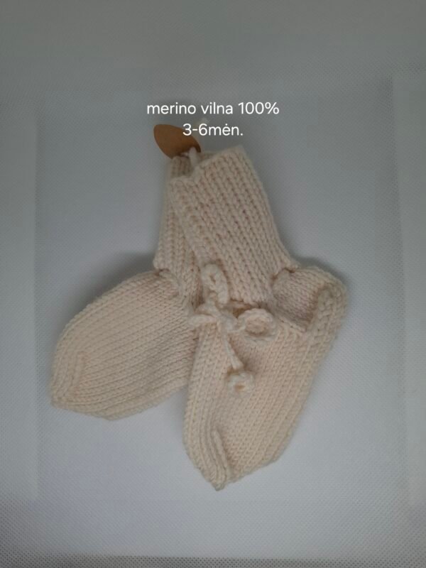 Kojinės – Merino vilnos 100% 3-6mėn.