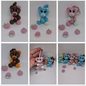 Meškiukai 5,5cm - Raktų pakabukai